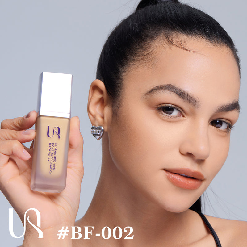 Urracx Liquid Foundation Natural Matte Finish Waterproof （SPF 50/PA++++）36ML