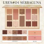 Urracx Eyeshadow Palette Make Up 12 Warna High Pigment Smooth Powder Long Lasting