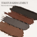 Urracx Eyebrow Pomade Cream Longlasti Tahan lama Smudgeproof Quick-drying Shapi