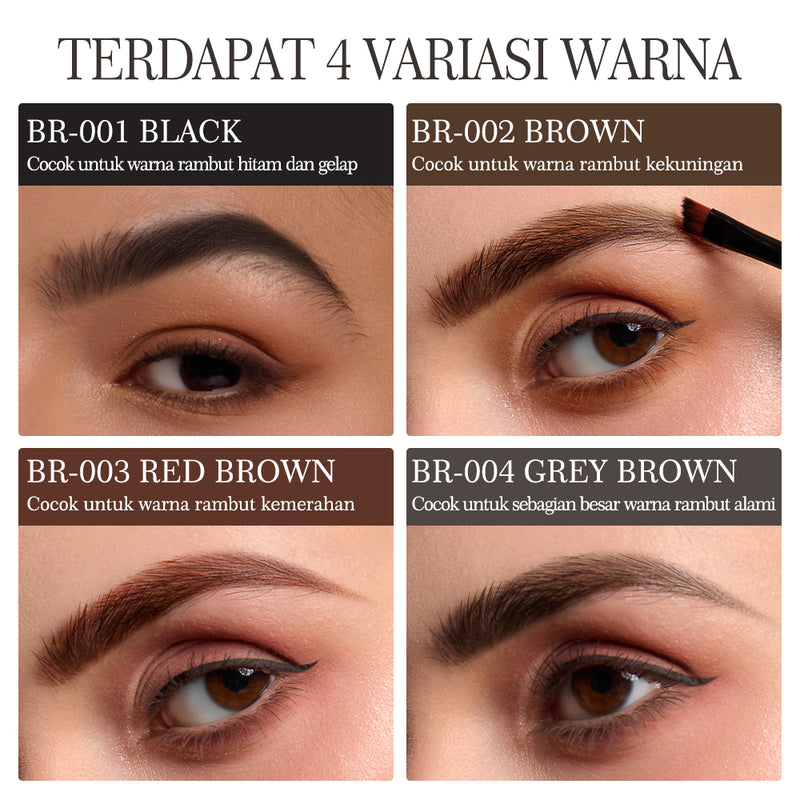 Urracx Eyebrow Pomade Cream Longlasti Tahan lama Smudgeproof Quick-drying Shapi