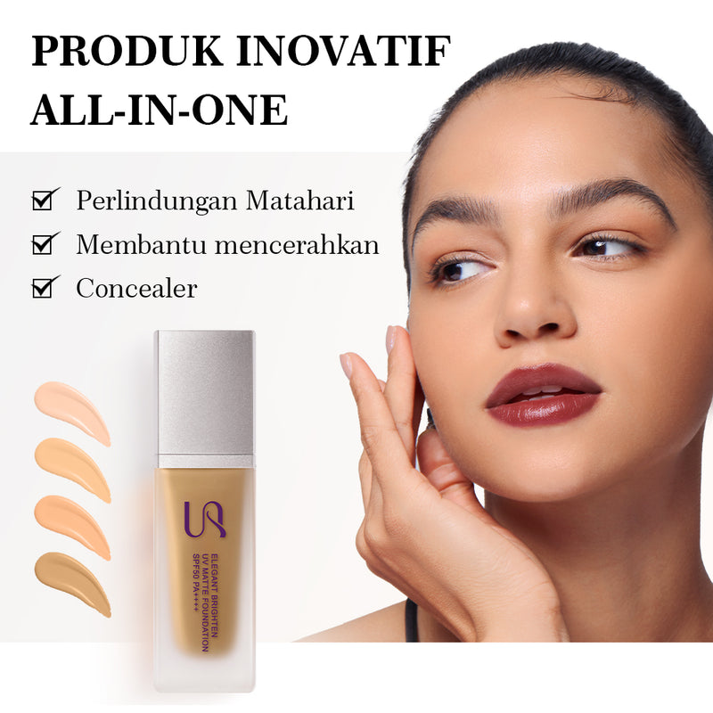 Urracx Liquid Foundation Natural Matte Finish Waterproof （SPF 50/PA++++）36ML
