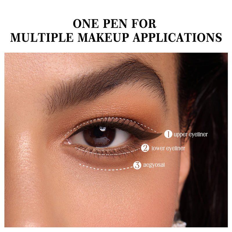 Urracx Kosmetik Eyeliner Pensil Waterproof Sculpying Delicate Silky Eyeliner Makeup