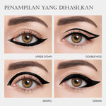 Urracx Liquid Eyeliner Waterproof Tahan Lama Hitam Halus Dan Anti Noda Eye Make up